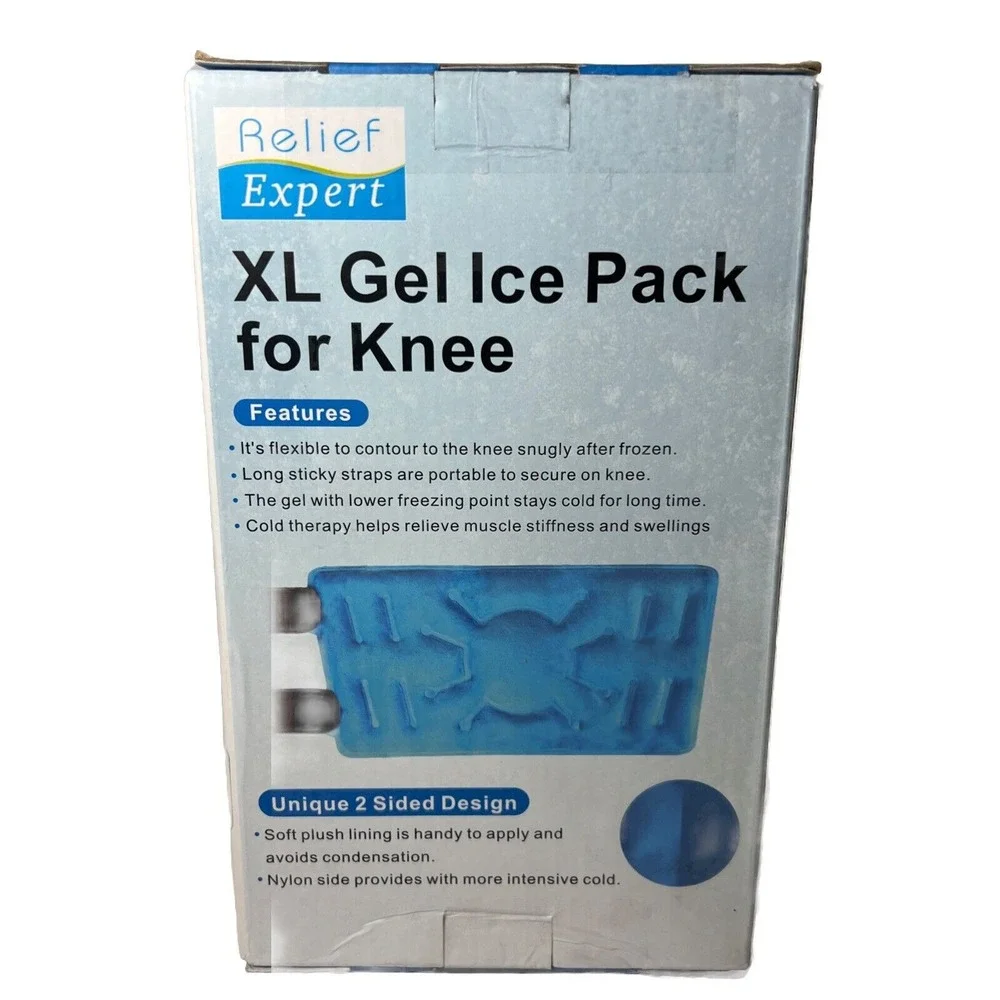 Relief Expert XL Knee Ice Pack Wrap Entire Knee , Reusable, Durable ,‎ Post Op